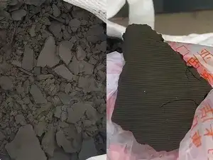 بعد نزع الماء (بالكبس)